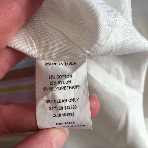 Trina Turk Vintage Y2K Pastel Striped spaghetti strap mini dress - Picture 6 of 9